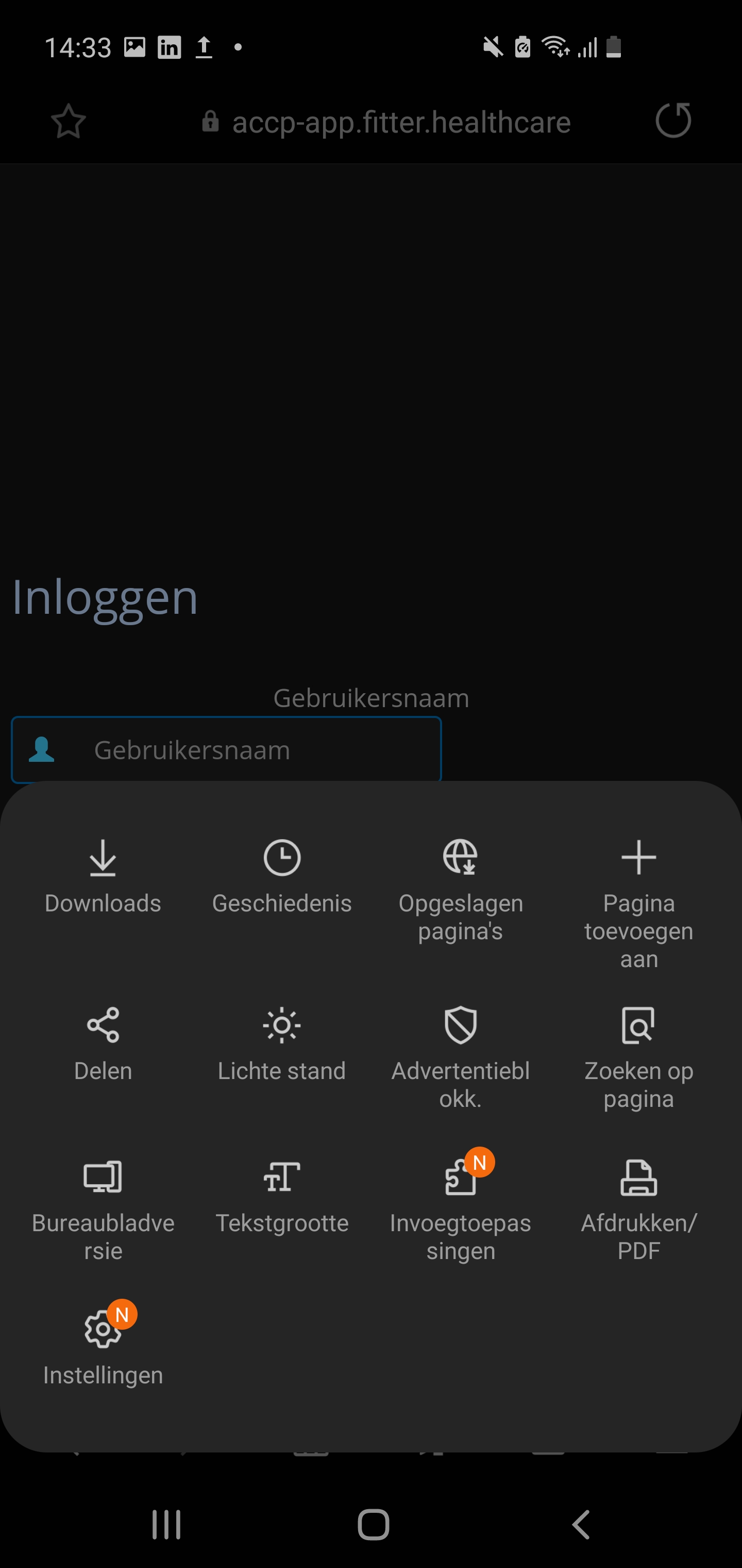Fout "enable cookies" tijdens koppelen met activity tracker Fitter